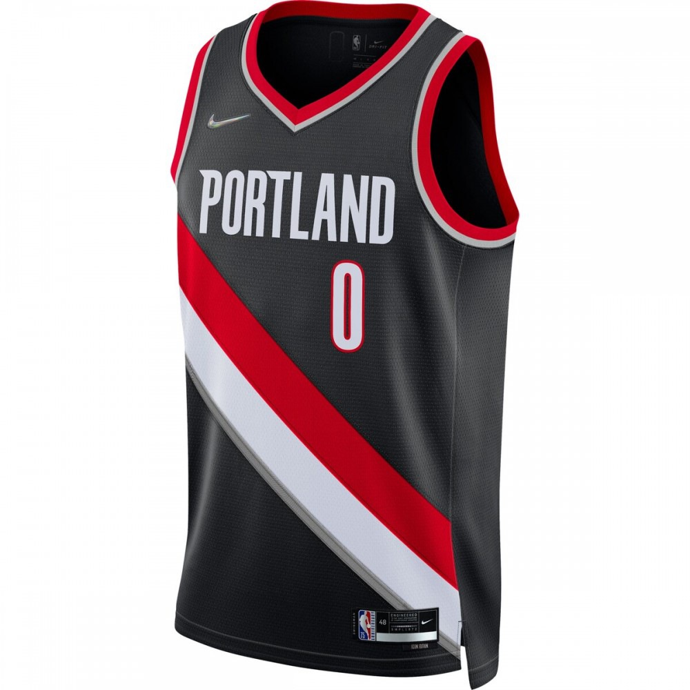Damian Lillard Portland Trail Blazers 2021/22 Diamond Swingman Jersey - Icon Edition - Black-Pro Kit Vault | Brand New 26/27 Sports Jerseys